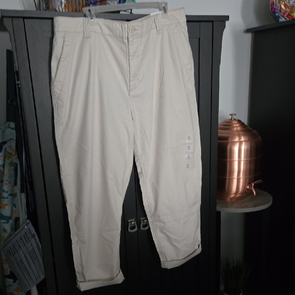 Old Navy Women's Tan Straight Leg Pants